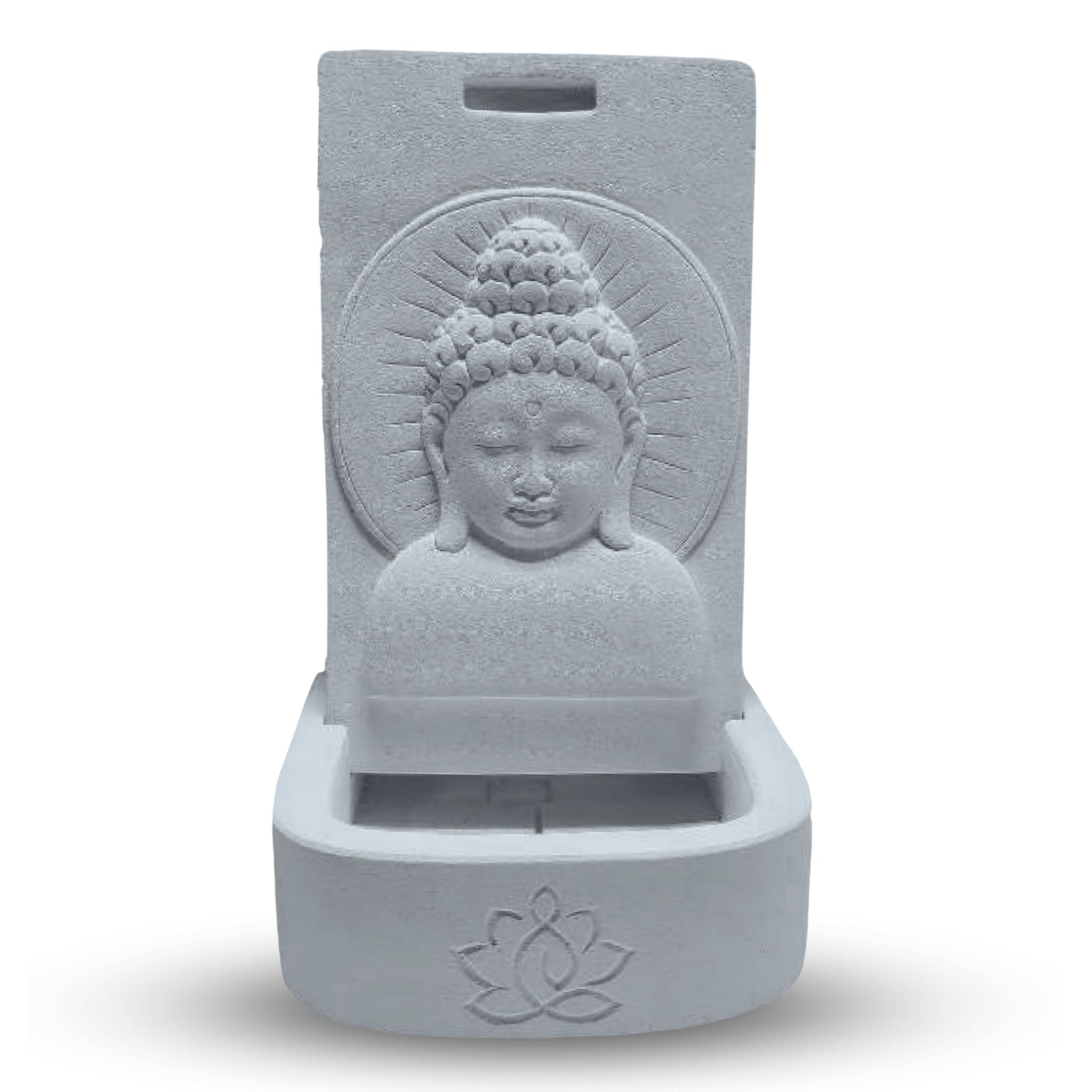 Serenity Buddha Fountain - Gray
