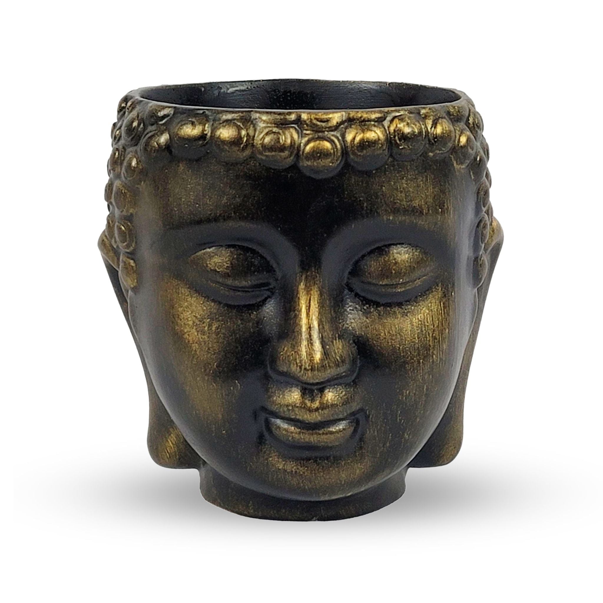 Meditating Buddha Planter - Black Gold