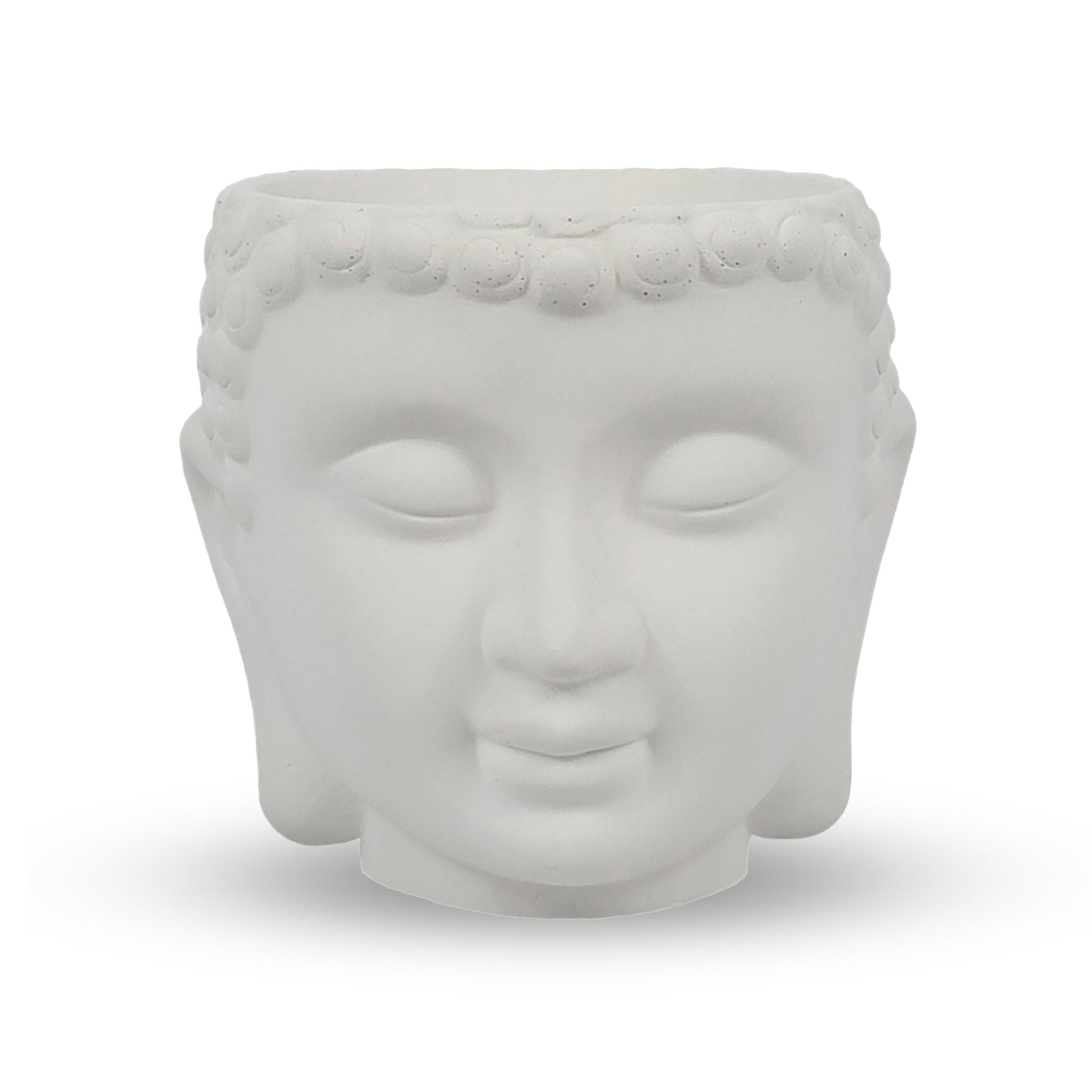 Meditating Buddha Planter - White