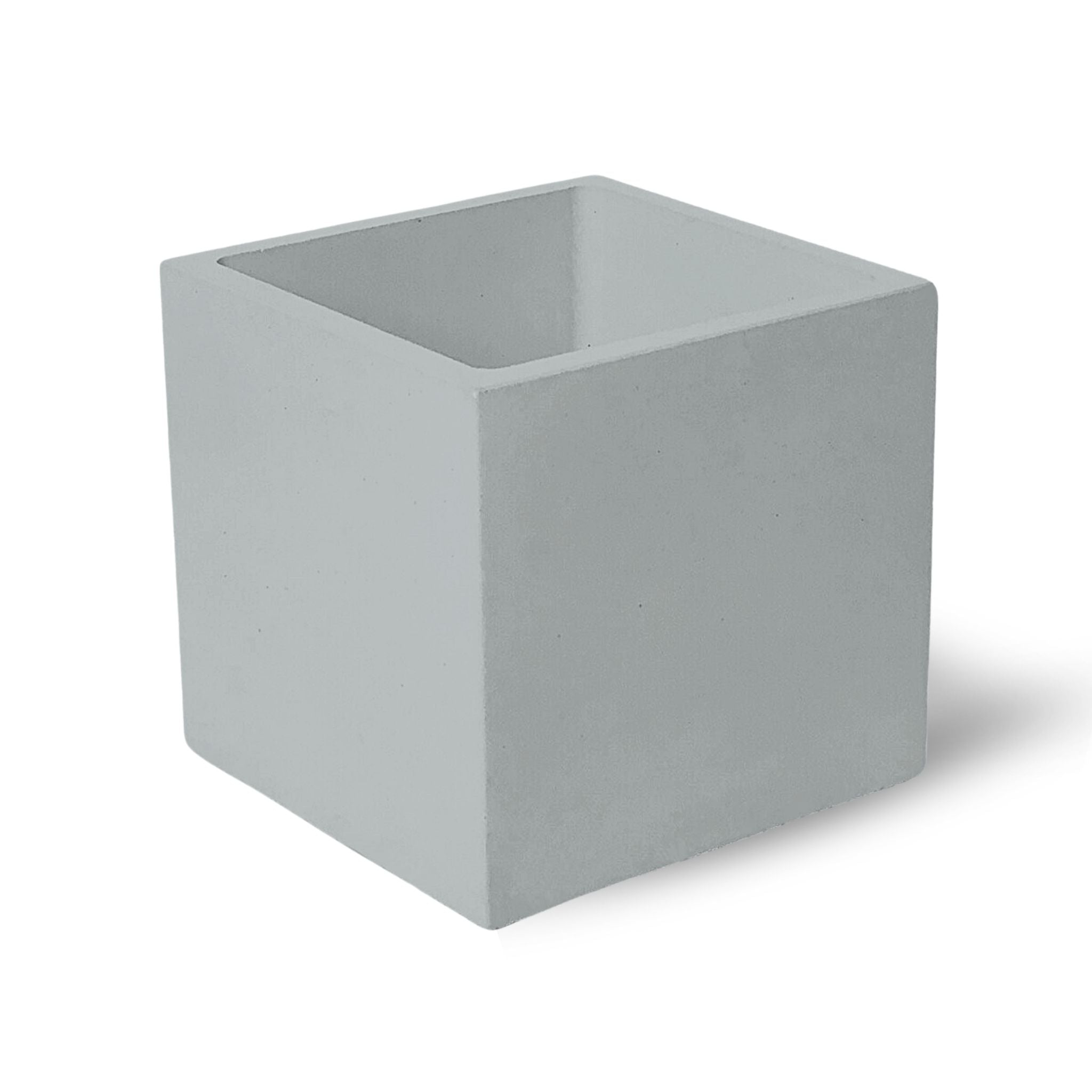Square Medium Planter - Gray
