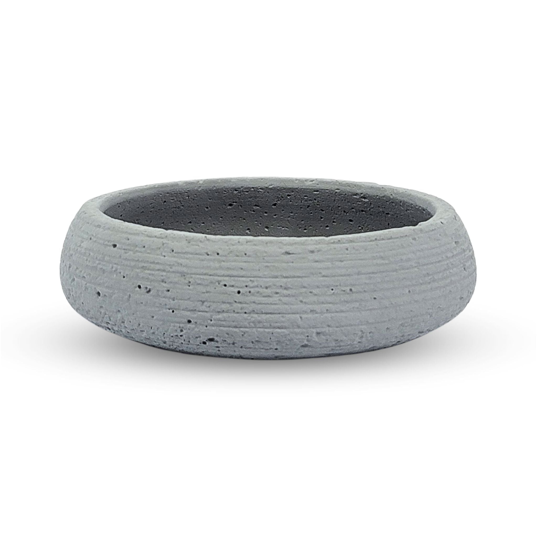 Terra Textura Low Bowl- Gray